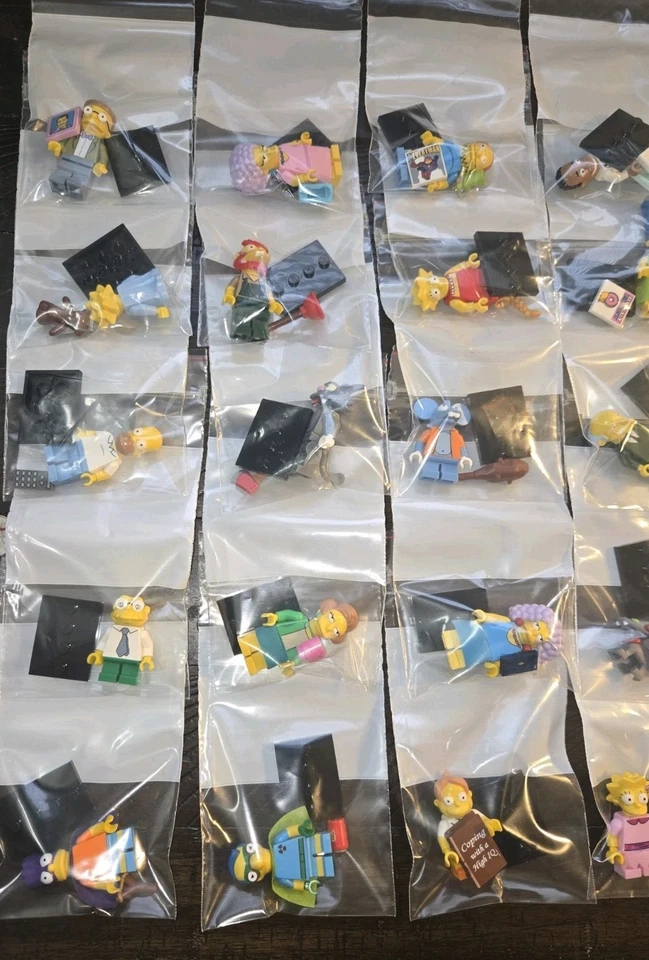 Lego Minifigures The Simpsons CMF Series 1 & 2 Complete Set of 32 W/Accessories - Image 2 of 4