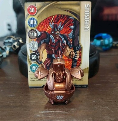 Bakugan Bronze Warius Video Game Accurate CUSTOM REPAINT W/Card READ!!