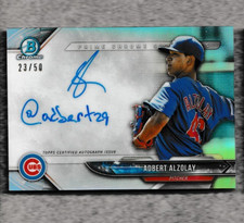 /50 AUTO 2018 Bowman Chrome PRIME CHROME SIGNATURES  ADBERT ALZOLAY Mets MINT