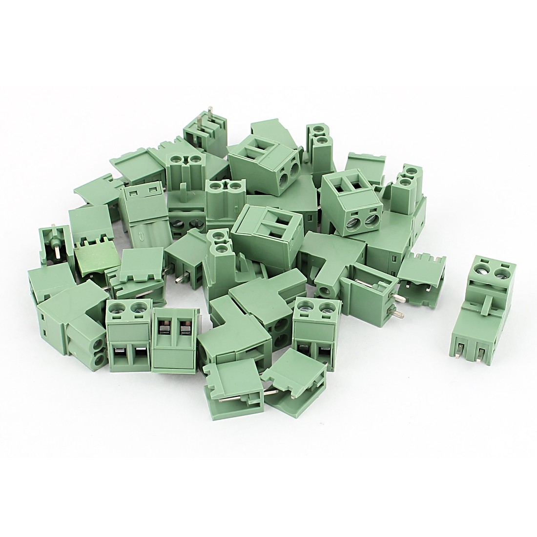 20 Sets AWG 12-24 300V 10A 5.08mm Pitch PCB Screw Terminal Block Connector