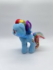 Ty Sparkle 2014 My Little Pony Rainbow Dash Plush Stuffed Animal Toy 7" Blue