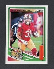 2025 Panini Score Football NFL Base Cards #259 Isaac Guerendo 49ers