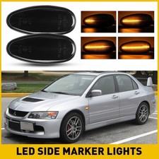 2X AUXITO LED Side Light Turn Marker Signal Dynamic For 01-06 Mitsubishi Lancer