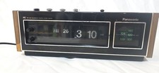 Vintage Panasonic RC-6493 Flip Clock Radio Wood Grain AM FM Calendar