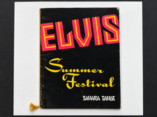 Elvis Presley 1971 Summer Festival Sahara Tahoe Original Souvenir Dinner Menu
