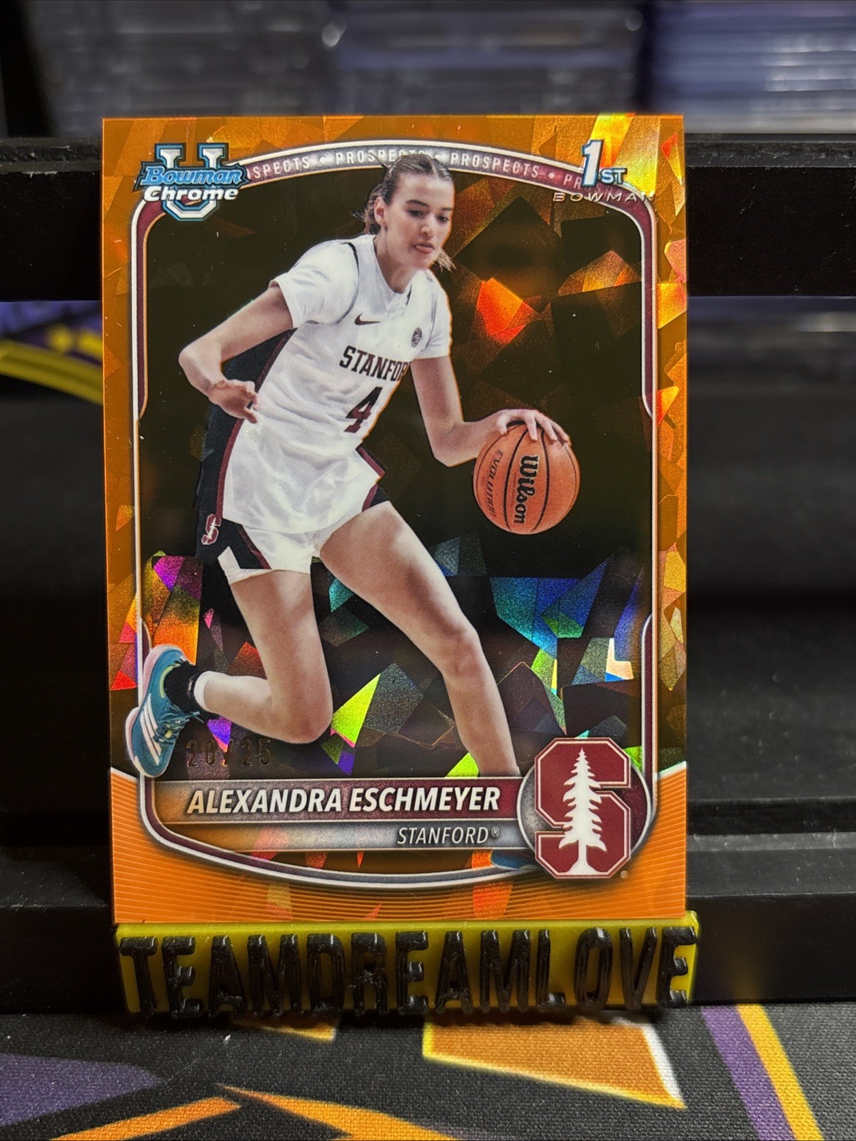 2025-26 Bowman Sapphire Alexandra Eschmeyer Chrome Orange Sapphire #/25