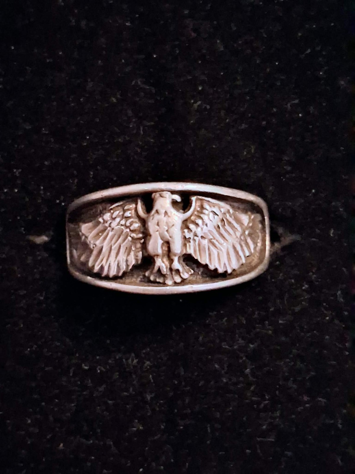 Large Sterling Silver Eagle ring - image 2