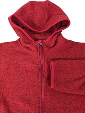 LL Bean Sweater Fleece Full Zip Hooded Jacket Kids Medium Better Sweater Style