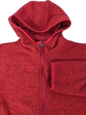 LL Bean Sweater Fleece Full Zip Hooded Jacket Womens Medium Better Sweater Style