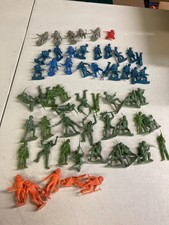 B4 Lot of MPC and other plastic Army and SPace plastic figures vintage.