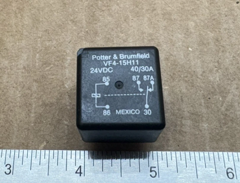Potter & Brumfield T9AS5D22-24 24V DC Coil Relay 240V, SPDT 20A NO, 10A NC TE O - Foto 10