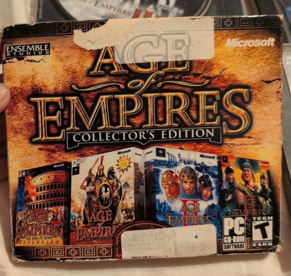 Age Of Empires PC Game Disc Lot AOE 2,3,Collectors Edition, And