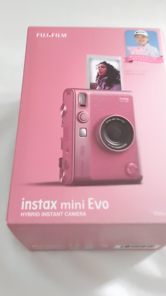 NEW FUJIFILM instax mini Evo Pink Cheki Hybrid Instant Camera with