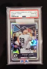 2017 Panini Donruss Optic - Rated Rookies Aaron Judge #38 Holo Prizm (RC)
