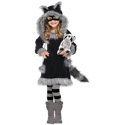 Raccoon Costume Kids Halloween  Large
