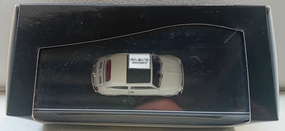 FIAT 500 1965 BIANCO WHITE MINICHAMPS 1/43 400121600 auto - Immagine 2 di 4