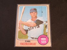 1968 Topps #250 CARL YASTRZEMSKI card! RED SOX! HOF!