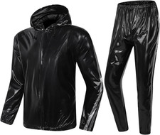 Weight Loss Sweat Suit Anti-Rip Heavy Duty Full-Zip Sauna Suit Fitness Exercise