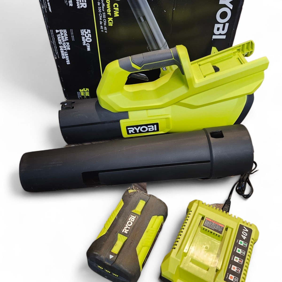 Ryobi Leaf Blower Battery Home Depot Ryobi 40v Cordless Jet Fan