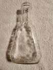 Vintage Glass Bottle Floral Embossed Salad Dressing Bottle Jar Flower Embossing — photo 7