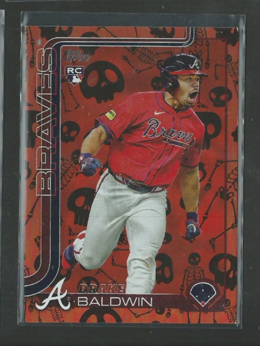 2025 Topps Update US87 Drake Baldwin Holiday "MUMMY" Skull SKELETON #19/50 RC