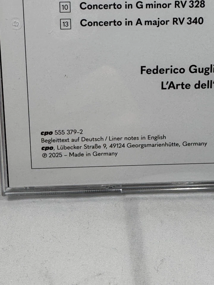 Antonio Vivaldi Violin Concertos per Pisendel Federico Guglielmo LArte dellArco - Image 3 of 4