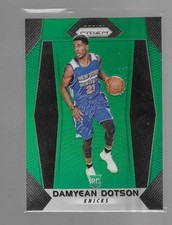 DAMYEAN DOTSON 2017-18 PANINI PRIZM GREEN PRIZMS ROOKIE CARD #272. rookie card picture