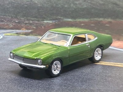 1971 Ford Maverick Green Opening Hood 1/64 Scale Limited Edition Diorama Model 