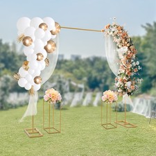 Gold Metal Wedding Backdrop Stand 1 Balloon Stand 2 Flower Stands Wedding Stand