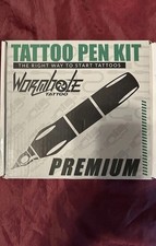 Tattoo Pen Kit Wormhole Tattoo Gun, Inks, Cartridge Power Supply  More