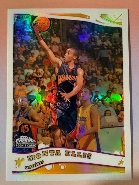 2005-06 Monta Ellis Topps Chrome Rookie Refractor - 417/999