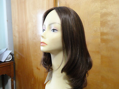 Malky Wig Sheitel European Hair Multidirectional Wig Medium Brown /Highlights