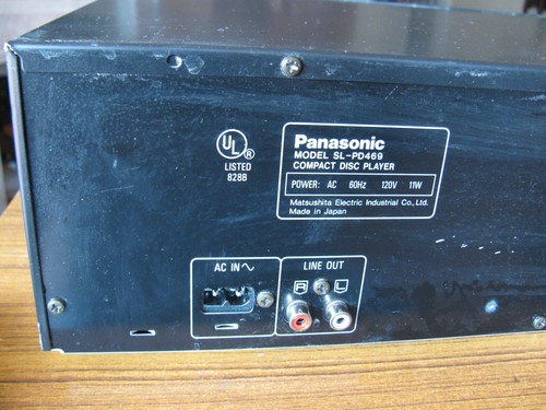 Panasonic SL-PD469 5 Disc Changer CD Player Great Working Condition No Remote - Picture 9 of 11