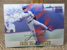 1999 Skybox Premium Jose Hernandez Baseball Card #55 Cubs A9