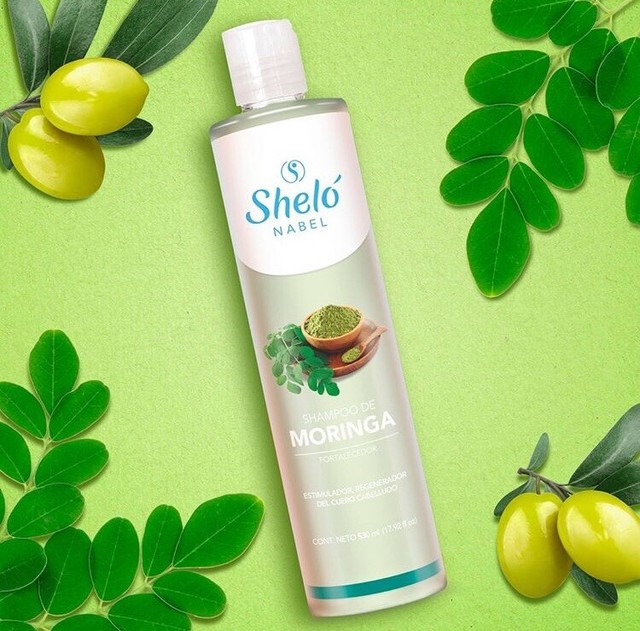 SHELO NABEL SHAMPOO MORINGA FORTALECEDOR CON ACEITE DE OLIVA 340ml New