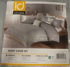 Intelligent Design Gray Raina 4-Pc. Duvet Cover Set Size Twin/Twin XL