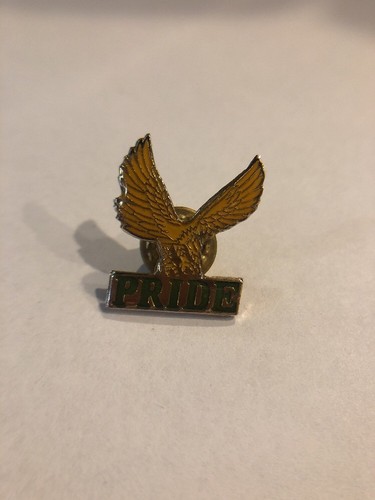 Yellow American Bald Eagle PRIDE Metal Enamel Lapel Pin - Picture 2 of 8