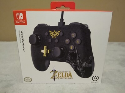 PowerA 1503256-01 Wired Controller Legend Of Zelda Black ~NEW