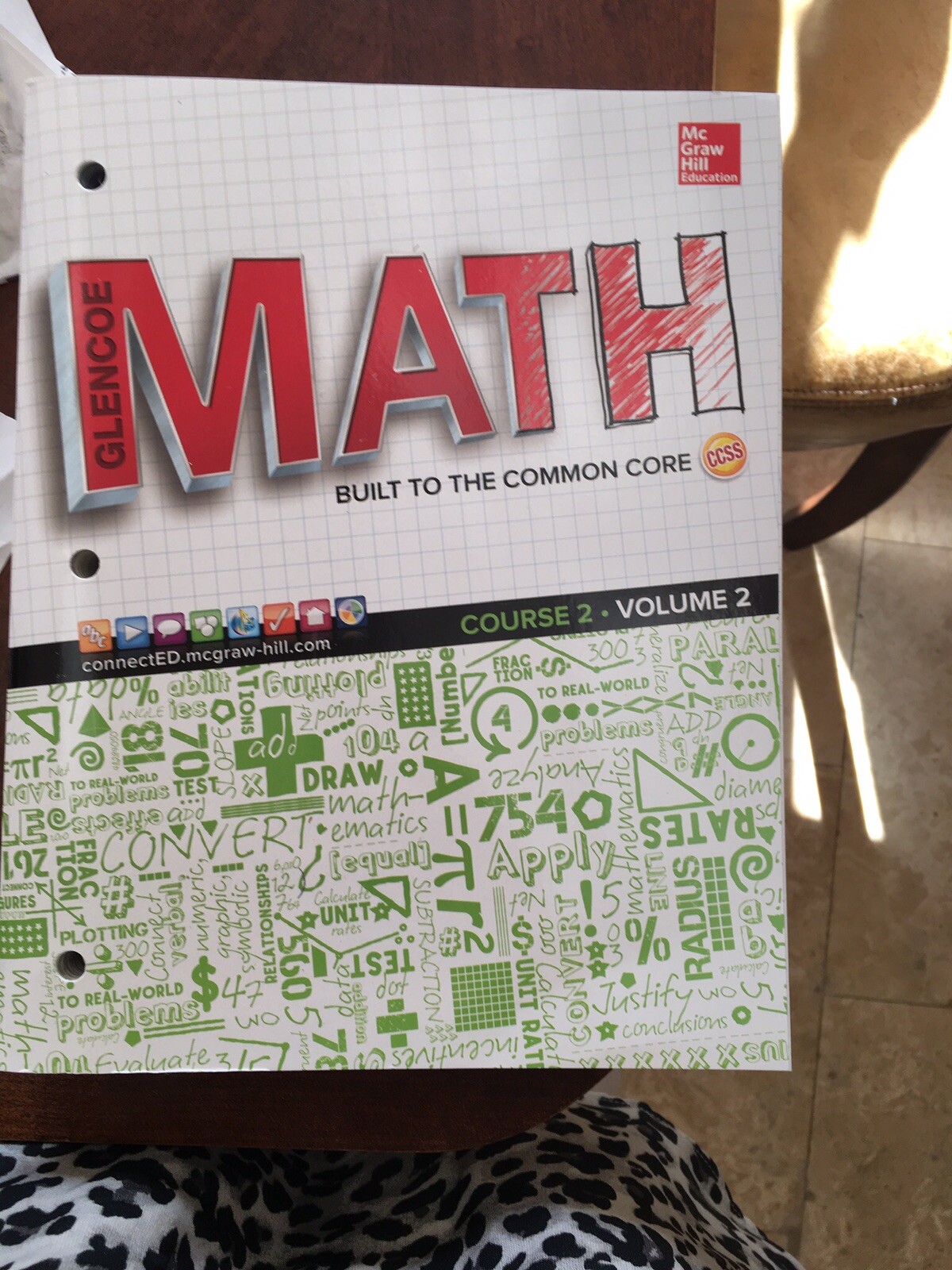New MATH McGraw Hill Glencoe Math, Course 2, Volume 1 &amp; 2 A Set;Student Edition, 9780021447893| eBay