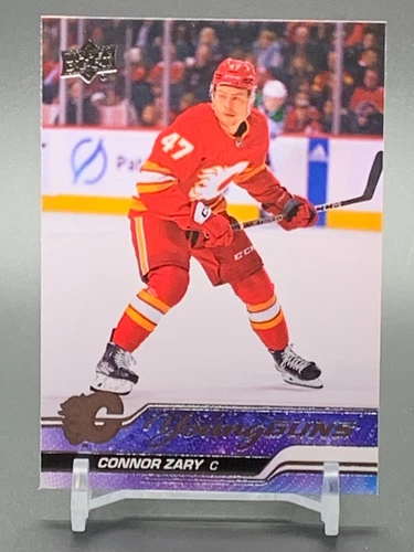 2023-24 Upper Deck Series 2 Young Guns #496 CONNOR ZARY Calgary Flames RC