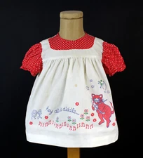Adorable Vintage Mothercare 80cm 12m Dress Hey Diddle Cat and Fiddle TLC Doll