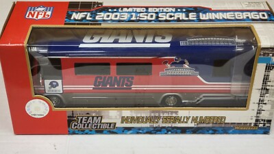 NFL New York Giants Diecast Winnebago, NEW (2003 Issue) | eBay