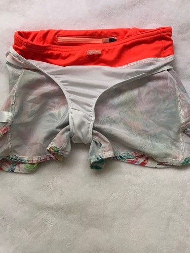 ATHLETA GIRL'S POLYESTER SPANDEX MULTI-COLOR PULL-ON POCKET SHORTS SIZE L / 12 - Picture 9 of 9