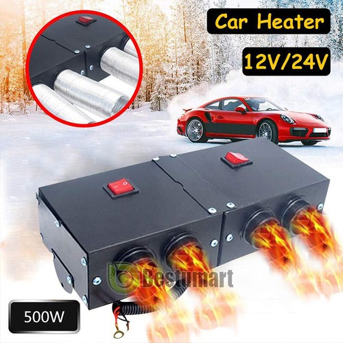 12V 500W Portable Electric Car Heater Heating Fan Defogger Defroster Demister - Picture 5 of 31