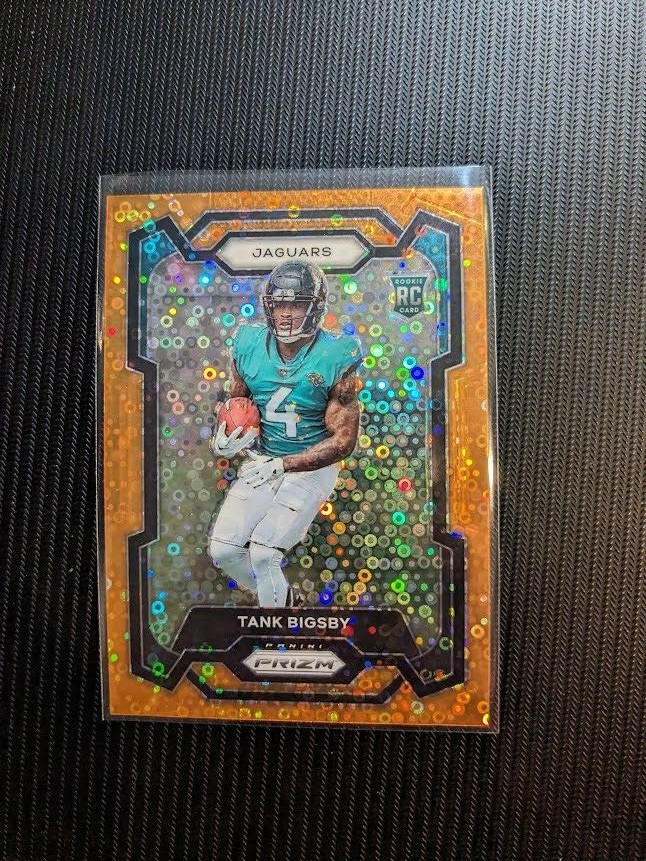 2023 Panini Prizm Orange Disco Prizm #348 Tank Bigsby RC JAGUARS!