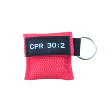 1 pc first aid kit cpr Keychain CPR Face Shield Frist Aid 30:2 CPR Training Red
