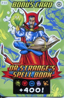Spiderman Heroes And Villains Card #250 Dr. Stranges Spell Book