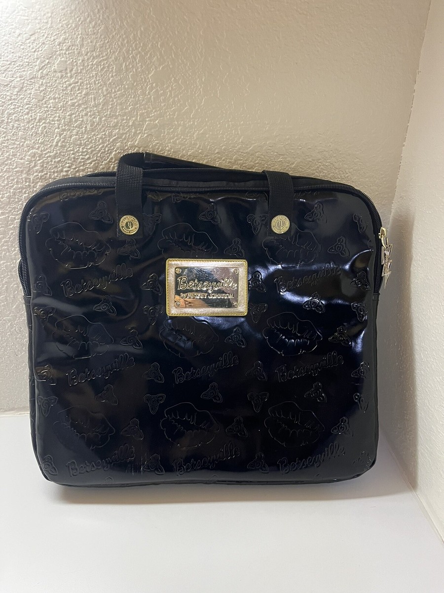 HHP Betsyville by Betsey Johnson Faux Patent Leather Zip Around