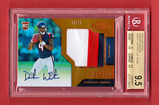 DESHAUN WATSON 2017 PANINI CERTIFIED JUMBO PATCH AUTO / 99 BGS 9.5 AUTO 10 TEXAN
