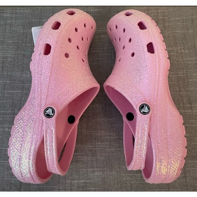 Newt CROCS Classic Men\'s Size 13 Flamingo Glitter Pink Clogs Newt CROCS Classic Men main image 4